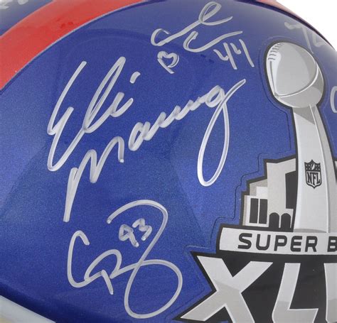 Lot Detail New York Giants Super Bowl Xlvi Team Autographed Replica