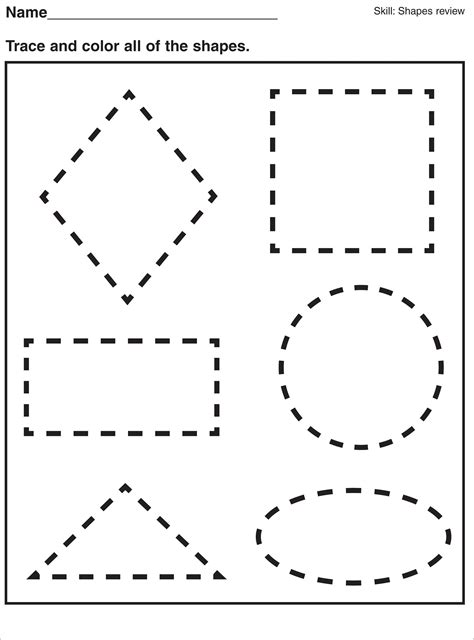 Pre K Shapes Worksheets  Activity Shelter
