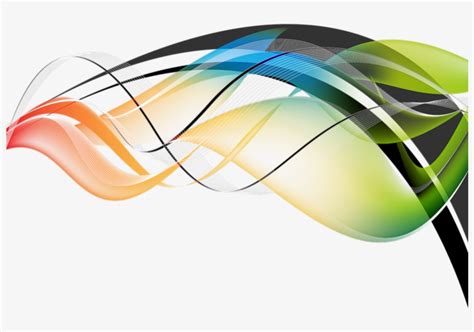 Abstract Border Png Colorful Abstract Lines Png Png Image