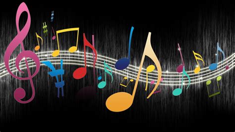 43 Colorful Music Notes Wallpaper