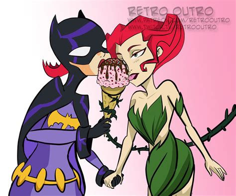 Poison Ivy And Batgirl Share A Cone 20 Commission By
