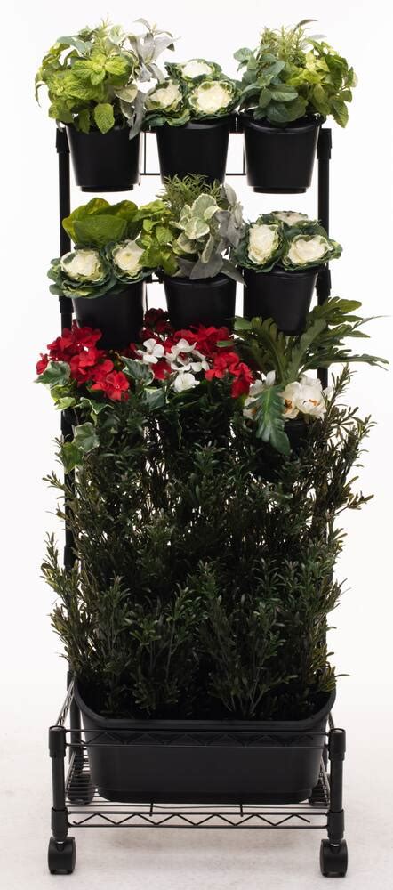 Nuvue Indoor And Outdoor Mobile Garden Planter Kit Black Canadian Tire