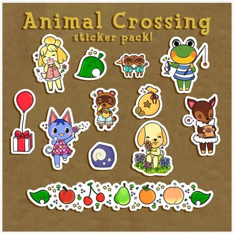 Animal Crossing Vinyl Matte Sticker Pack Etsy