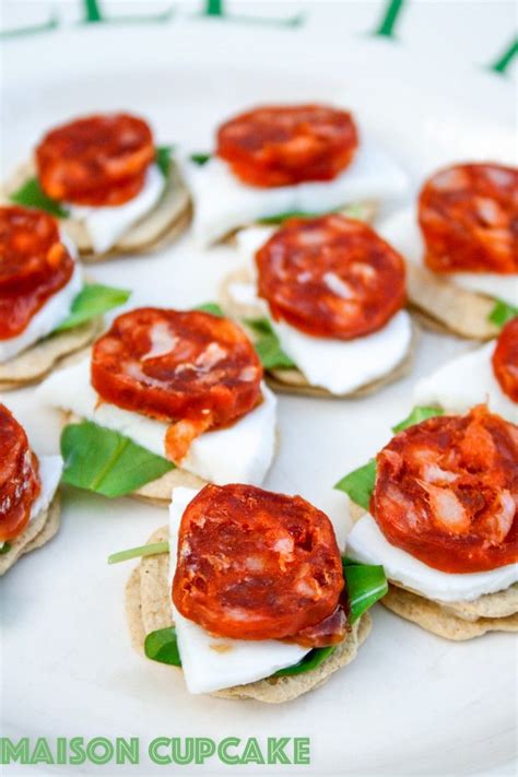 Full of christmas recipe ideas and tips. Chorizo canapes recipe with mozzarella and rocket | Recipe ...