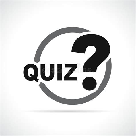 Quizz Icon On White Background Stock Vector Illustration Of Quizz