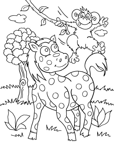 Safari Animals Coloring Pages