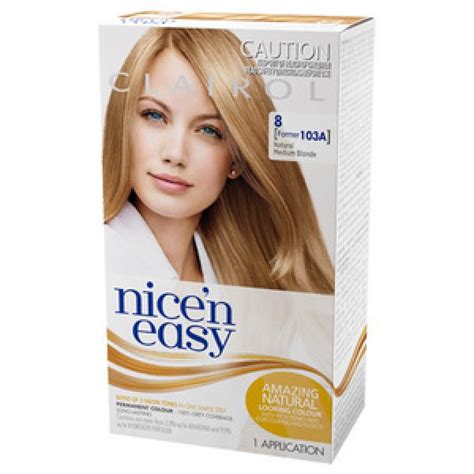 Clairol Nice N Easy Hair Colour Natural Medium Blonde 103a Reviews Black Box