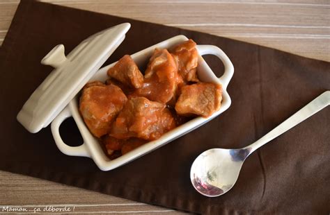 Sauté de veau à la tomate Maman ça déborde