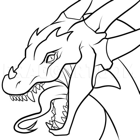 How To Draw A Dragon Realistic Dragon Step By Step Drawing Guide By