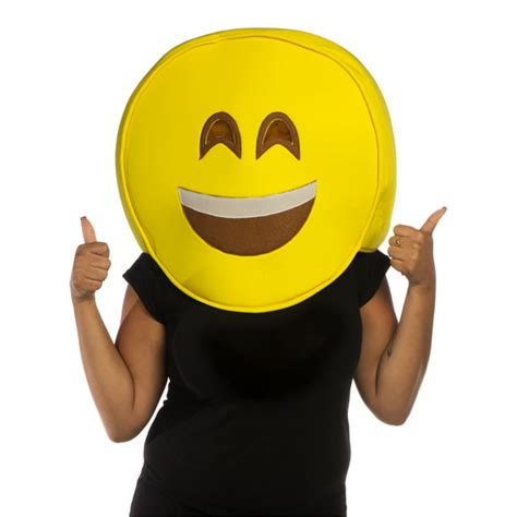 Emoji Smile Face Licensed Halloween Costume Mask