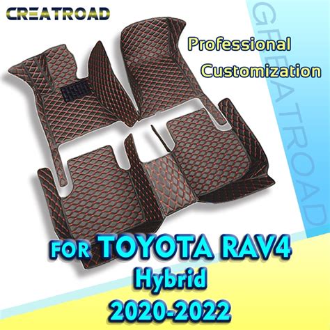 Car Floor Mats For Toyota Rav4 Hybrid 2020 2021 2022 Custom Auto Foot