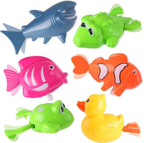Liberty Imports Set Of 6 Wind Up Sea Animal Water Toys For