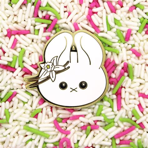 Punny Buns Cute Mochi Bun Bunny Enamel Pins — Kimchi Kawaii
