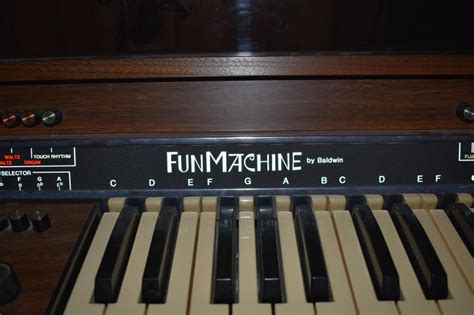 Lot Baldwin Fun Machine Organ With Matching Stool