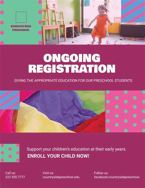 Free Preschool Flyer Templates And Examples Edit Online And Download