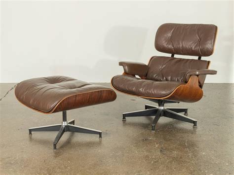 Brown Leather Eames 670 Rosewood Lounge Chair at 1stdibs