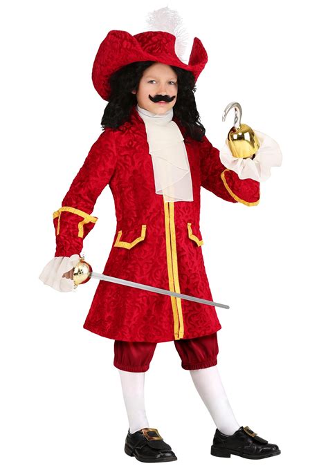 Captain Hook Deluxe Costume For Kids Kids Pirate Costumes