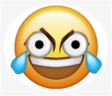 Distorted Laughing Crying Emoji