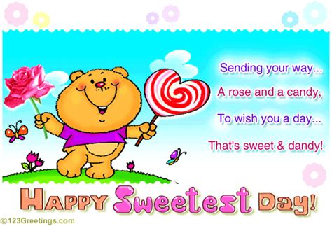 My Sweetest Wishes For You Free Happy Sweetest Day Ecards 123
