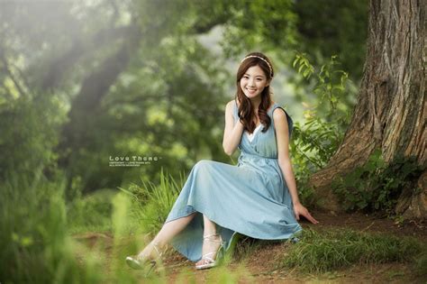 Chae Eun Love Theme Outdoor Photoshoot Outdoor
