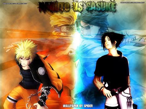 Naruto Wallpaper Naruto Vs Sasuke Wallpaper