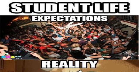 College Expectation Vs Reality Weekend Expectations Memes