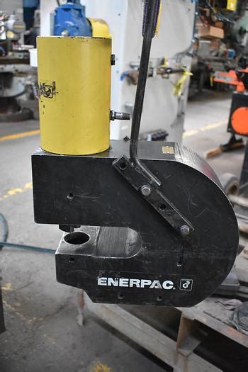 Used 50 Ton Enerpac Sp50100 Portable Hydraulic C Frame Punch W