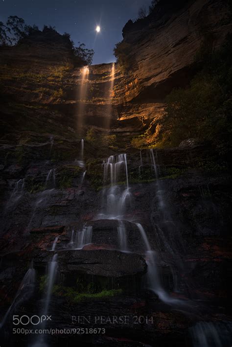 New On 500px Falls By Moonlight By Benpearsephotography Chae H Bae