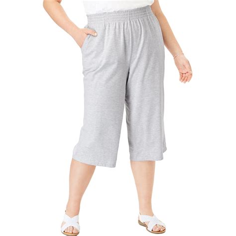 Woman Within Woman Within Women S Plus Size Jersey Knit Capri Pant