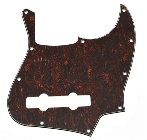 Usa Spec Red Black Tortoise 5 String Jazz J Bass Pickguard Fits For Fender American J Bass