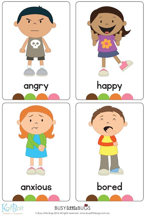 Our Emotions Flash Cards Are A Great Learning Tool For Your Children