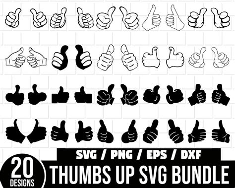 Thumbs Up Svg Bundle This Guy Svg This Girl Svg Thumbs Up Cricut