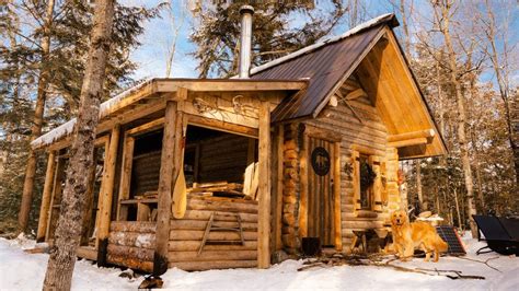 Surviving Winter In A Log Cabin Tiny Home Youtube Cabin Tiny