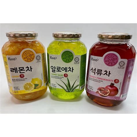 Kmt Hansung Korean Tea 115kg Lemon Honey Aloe Honey Pomegranate Honey