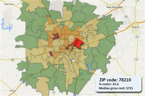 San Antonio Zip Codes With The Highest Percent Of Renters San Antonio