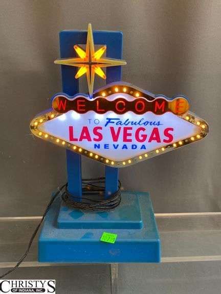 Small Globe On Stand Older Clock Las Vegas Light Up Sign Mini Dart