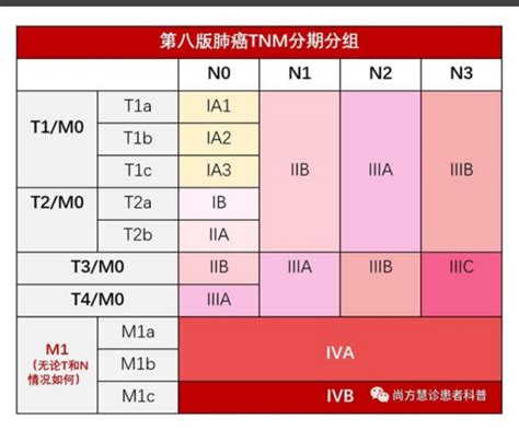 第八版肺癌分期分组表 圈子 肺癌帮