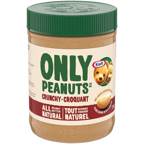 Kraft Only Peanuts All Natural Crunchy Peanut Butter Walmart Canada
