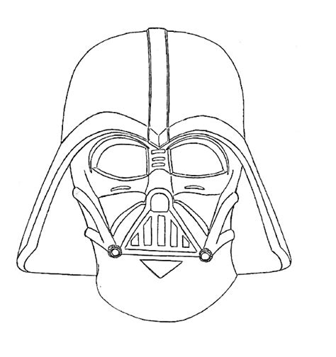 How To Draw Cartoon Darth Vader And Coloring Page Coloring Page