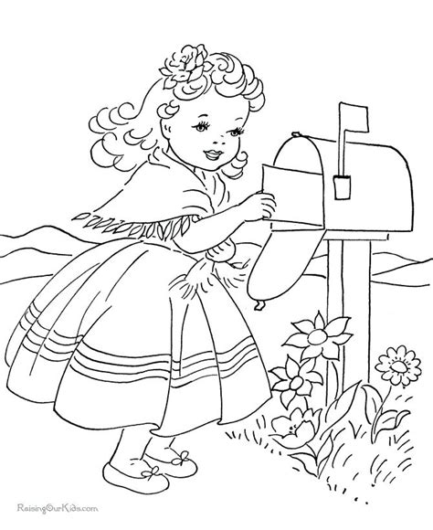 Old Fashioned Coloring Pages At Free Printable