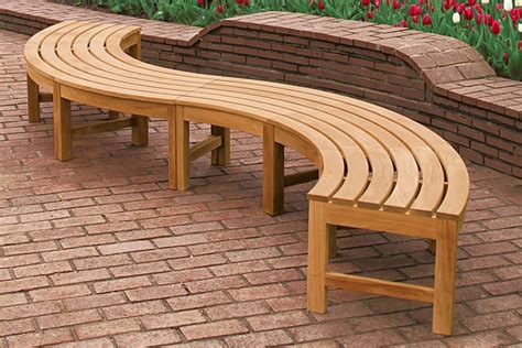 Furnitures Curved Backless Bench Contemporary Garden Furniture Design