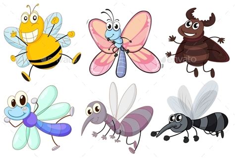 Six Flying Insects Animals Download ~ Best Gfx Download