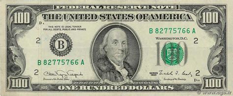 100 Dollars United States Of America New York 1990 P489 B841274 Banknotes