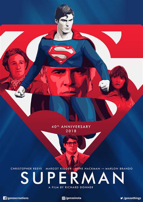 Superman 40th Anniversary Posterspy