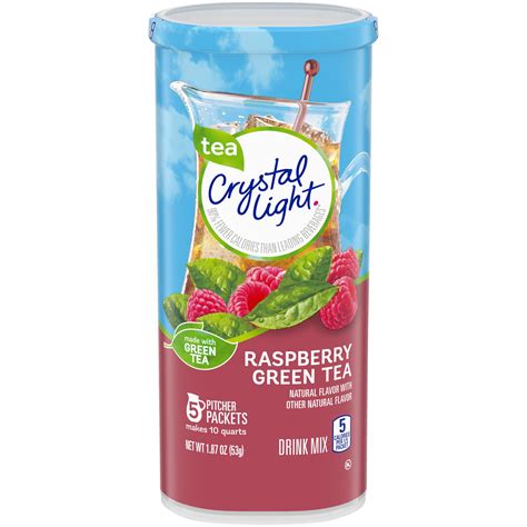 Crystal Light Raspberry Green Tea Naturally Flavored Powdered Drink Mix
