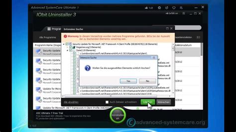 Download the installer or setup file from this link or here. Advanced SystemCare Ultimate 7 - IObit-Deinstallierer ...