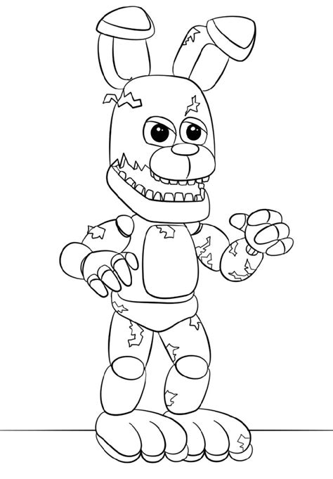 Free Printable Springtrap Coloring Pages