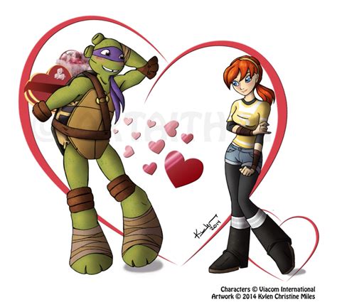 Donatello X April Valentine Teenage Ninja Turtles Donatello Ninja Turtle Tmnt