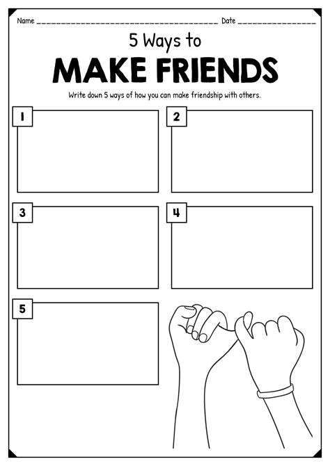 16 Best Images Of Printable Friendship Worksheets Elementary Pie
