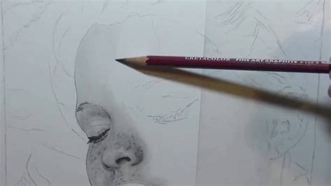 How To Draw Realistic Skin Graphite Pencil Drawing Lesson Realtime